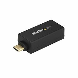 STARTECH.COM US1GC30DB USB C TO GIGABIT ETHERNET ADAPTER SECURELY CONNECTS TO WIRED NETWORK/LAN W/RJ45