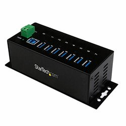 STARTECH.COM ST7300USBME ADD SEVEN USB 3.0 PORTS WITH THIS DIN RAIL OR SURFACE-MOUNTABLE METAL HUB - 15KV