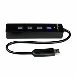 STARTECH.COM ST4300PBU3 ADD FOUR EXTERNAL USB 3.0 PORTS TO YOUR NOTEBOOK OR ULTRABOOK WITH A SLIM, PORTA