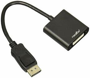 ROCSTOR Y00DVI-BK DISPALYPORT TO DVI ADAPTER - 1 X DISPLA
