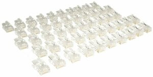 TRIPP LITE N031-050 CAT5E CAT5 RJ45 MODULAR IN-LINE CONNECTORS STANDARD 50 PACK