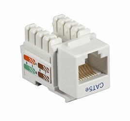 BLACK BOX CAT5EJ-WH CONNECT CAT5E RJ-45 KEYSTONE JACK