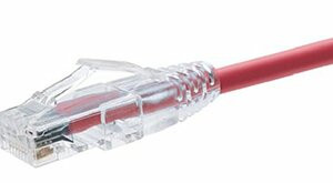 UNIRISE USA, LLC CS6-15F-RED 15FT CAT6 CLEARFIT SLIM PATCH CABLE RED