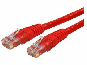 STARTECH.COM C6PATCH2RD 2FT RED CAT6 ETHERNET CABLE DELIVERS MULTI GIGABIT 1/2.5/5GBPS & 10GBPS UP TO 16