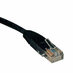 TRIPP LITE N002-100-BK 100FT CAT5E / CAT5 350MHZ MOLDED PATCH CABLE RJ45 M/M BLACK 100FT