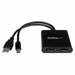STARTECH.COM MSTMDP122DP USE THIS ADAPTER TO CONNECT TWO INDEPENDENT DISPLAYS TO A SINGLE MDP 1.2 PORT -