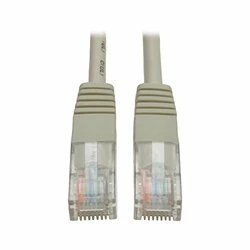 TRIPP LITE N002-002-GY 2FT CAT5E / CAT5  350MHZ MOLDED PATCH CABLE RJ45 M/M GRAY 2FT