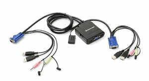 IOGEAR GCS72U 2-PORT USBCABLEKVMSWITCHWITHAUDIOANDMIC
