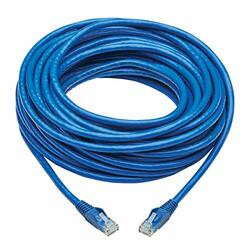 TRIPP LITE N201P-050-BL CAT6 PATCH CABLE UTP SNAGLESS W/ POE CMR-LP BLUE RJ45 M/M 50FT
