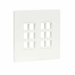 TRIPP LITE N080-212 12-PORT DOUBLE-GANG UNIVERSAL KEYSTONE WALL PLATE, CAT5E/6/6A, USB, HDMI, DISPLA