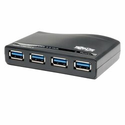 TRIPP LITE U360-004-R 4-PORT USB 3.0 SUPERSPEED COMPACT HUB 5GBPS BUS POWERED