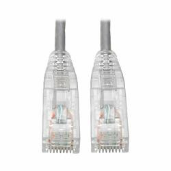 TRIPP LITE N201-S03-GY CAT6 GIGABIT PATCH CABLE SNAGLESS UTP RJ45 MOLDED SLIM GRAY 3FT