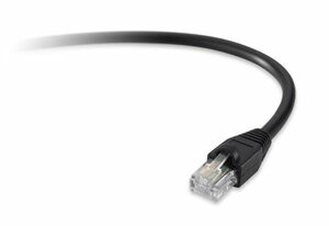 UNIRISE USA, LLC PC5E-6IN-BLK 6 INCH BLACK CAT5E  PATCH CABLE, UTP, NO BOOTS