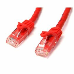 STARTECH.COM N6PATCH7RD 7FT RED CAT6 ETHERNET CABLE DELIVERS MULTI GIGABIT 1/2.5/5GBPS & 10GBPS UP TO 16