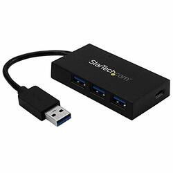 STARTECH.COM HB30A3A1CFB USB BUS POWERED 4 PORT USB 3.0 HUB - USB TYPE-A LAPTOP HOST TO 3X USB-A / 1X USB