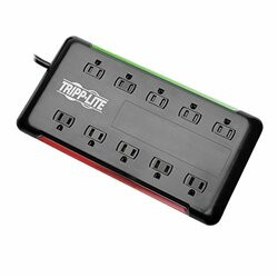 TRIPP LITE TLP1006B 10-OUTLET SURGE PROTECTOR POWER STRIP 6FT CORD 2880 JOULES BLACK
