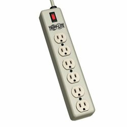 TRIPP LITE 6SPDX WABER POWER STRIP METAL 5-15R 6 OUTLET 5-15P 6FEET  CORD