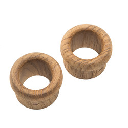 Whitecap Teak Finger Pull - 5/8 Barrel Length - 2 Pack