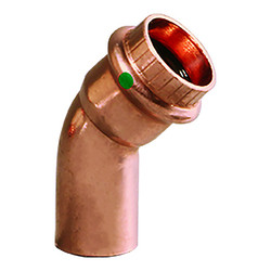 Viega ProPress 1/2 - 45&deg; Copper Elbow - Street/Press Connection