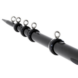 Tigress XD Telescoping Aluminum Outrigger Poles - 15' - 1-1/8 OD Black