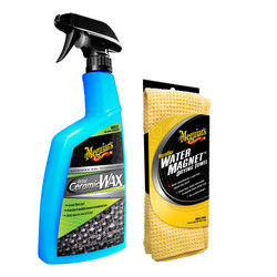 Meguiar's Hybrid Ceramic Wax w/Water Magnet Microfiber Drying Towel - 22 x 30
