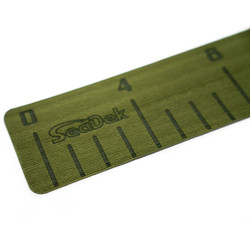 SeaDek 4 x 36 3mm Fish Ruler w/Laser SD Logo - Olive Green