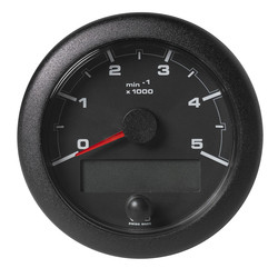 Veratron 3-3/8 (85MM) OceanLink&reg; NMEA 2000&reg; Tachometer - 5000 RPM - Black Dial &amp; Bezel