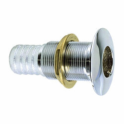 Perko 1-1/2 Thru-Hull Fitting f/ Hose Chrome Plated Bronze Made in the USA