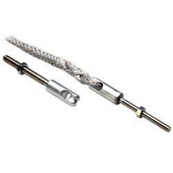 C. Sherman Johnson Splice Eye w/Threded Stud: 1/4-28 x 2-1/2 LH w/Splice Eye