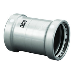 Viega MegaPress XL 4 Carbon Steel Coupling w/o Stop w/FMK - Double Press Connection - Smart Connect Technology