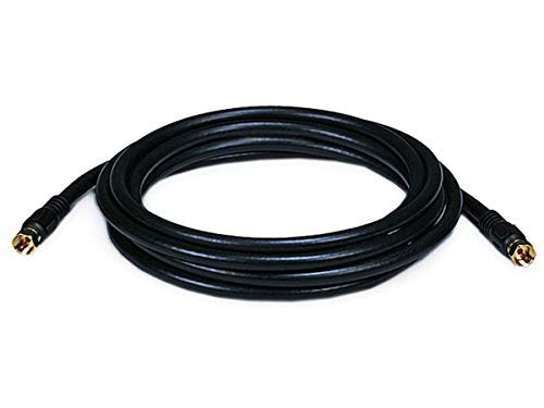 MONOPRICE, INC. 6313 RG6 75OHM_COAX W F TYPE10FT - BLACK