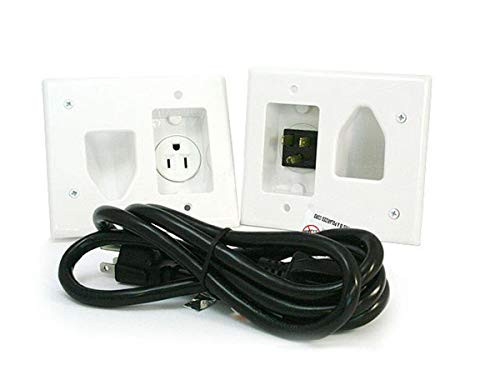 MONOPRICE, INC. 4652 RECESSED PRO POWER KIT W/STRAIGHT BLADE