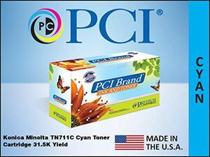 PCI TN711C-PCI PCI KONICA MINOLTA TN711C A3VU430 CYAN TONER CARTRIDGE 31.5K YIELD GSA & TAA COM