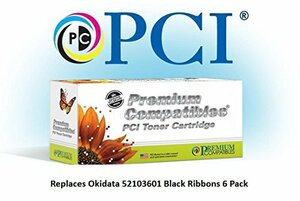 PCI 52103601PC OKIDATA 52103601 6-PACK OF BLACK RIBBONS