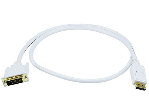 MONOPRICE, INC. 6014 DISPLAYPORT TO DVI CABLE - WHITE 3FT