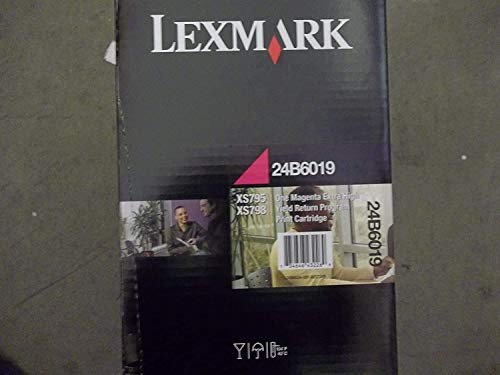 LEXMARK 24B6019 LEXMARK XS795, XS798 MAGENTA EXTRA HIGH YIELD RETURN PROGRAM PRINT CARTRIDGE