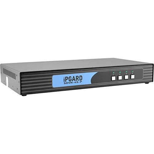 BLACK BOX SS4P-SH-DVI-UCAC SECURE NIAP 3.0 KVM SWITCH - SINGLE-HEAD, DVI-I, PS/2, CAC, 4-PORT