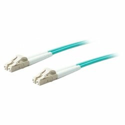 ADD-ON ADD-LC-LC-50M5OM3 THIS IS A 50M LC (MALE) TO LC (MALE) AQUA DUPLEX RISER-RATED FIBER PATCH CABLE.