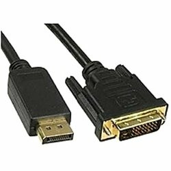 UNIRISE USA, LLC DVIDP-15F-MM THIS DISPLAYPORT MALE TO DVI-D DUAL LINK 24+1 MALE CABLE WILL ALLOW YOU TO CONNE