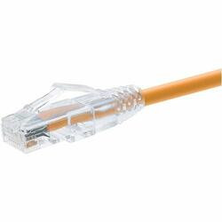 UNIRISE USA, LLC 10163 UNIRISE 30 FOOT CAT6 SNAGLESS CLEARFIT PATCH CABLE ORANGE - HIGH DENSITY CAT6 UL