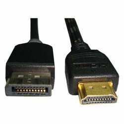 UNIRISE USA, LLC HDMIDP-06F-MM THIS DISPLAYPORT MALE TO HDMI MALE CABLE ALLOWS YOU TO CONNECT A DEVICE WITH A D