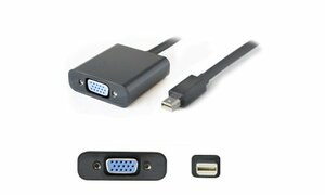 ADD-ON MDP2VGAB-5PK ADDON 5 PACK OF 20.00CM (8.00IN) MINI-DISPLAYPORT MALE TO VGA FEMALE BLACK ADAPT