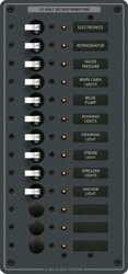 BLUE SEA SYSTEMS661-8376 PANEL 12/24V 13 POS