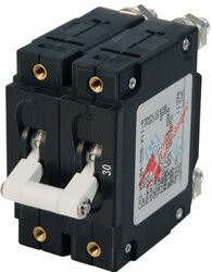 BLUE SEA SYSTEMS661-7365 CIRCUIT BRKR CA2TOGGLE 30A WHT