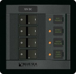 BLUE SEA SYSTEMS661-1216 PANEL 360 DC 4 POS