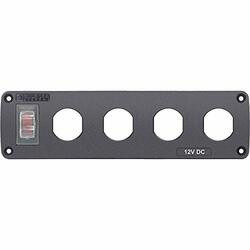 BLUE SEA SYSTEMS661-4369 PNL ACC H2O 4 SOCKET BLANK