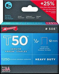 ARROW FASTENER 091-50824 (PACK/1250) 1/2 IN 12MMT50 GUN