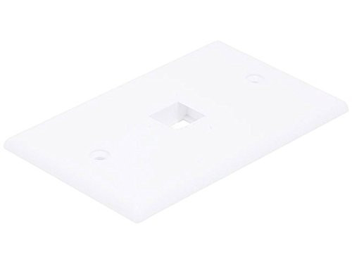MONOPRICE, INC. 6725 WALL PLATE FOR KEYSTONE_ 1 HOLE - WHITE