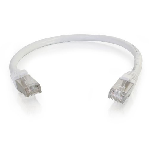 C2G 923 C2G 10FT CAT6 SNAGLESS SHIELDED (STP) NETWORK PATCH CABLE - WHITE
