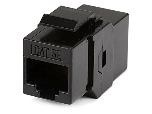 MONOPRICE, INC. 7285 MONOPRICE 8P8C RJ45 CAT5E INLINE COUPLER TYPE KEYSTONE JACK_ BLACK